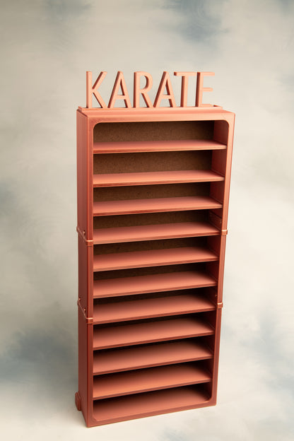 11 Belt Display Case - Red