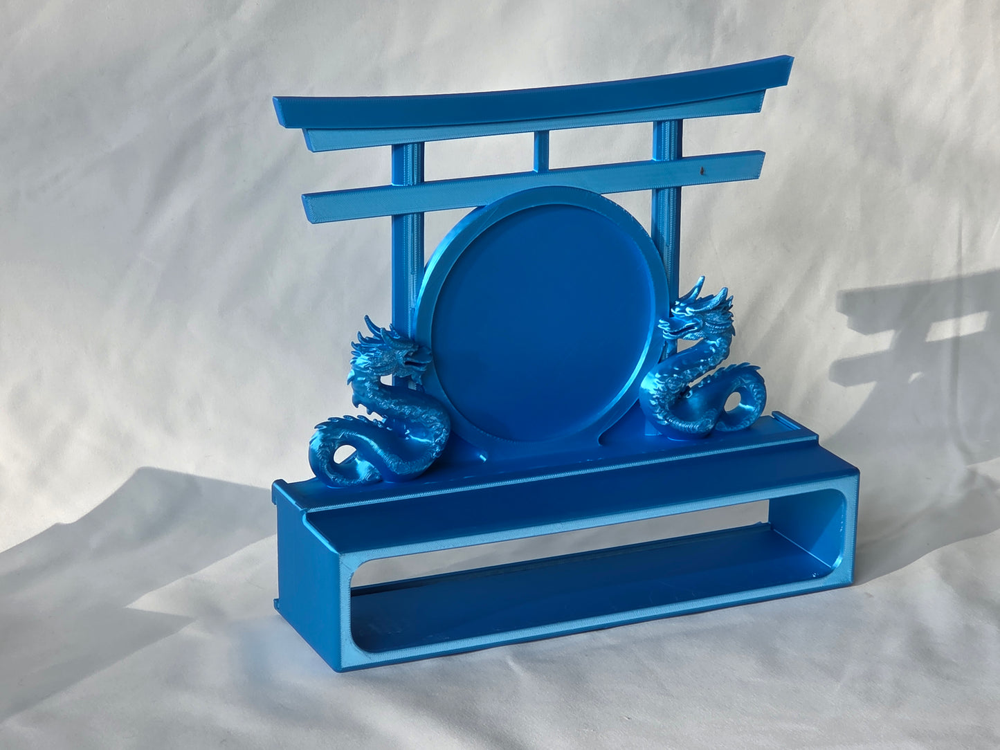 Torii Gate with Dual Dragon Topper