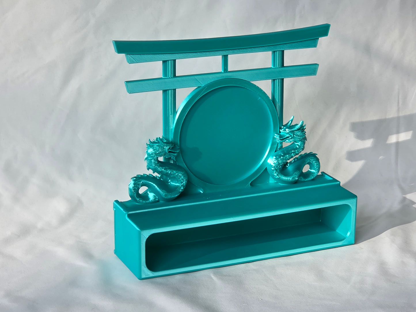 Torii Gate with Dual Dragon Topper