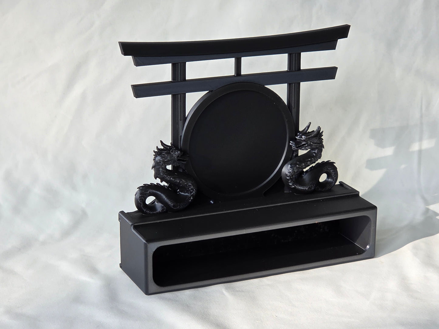 Torii Gate with Dual Dragon Topper