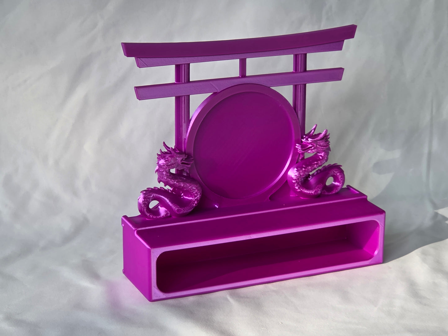 Torii Gate with Dual Dragon Topper