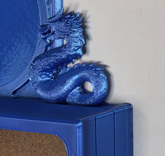 blue closeup upper right corner detail and dragon Beltdragon