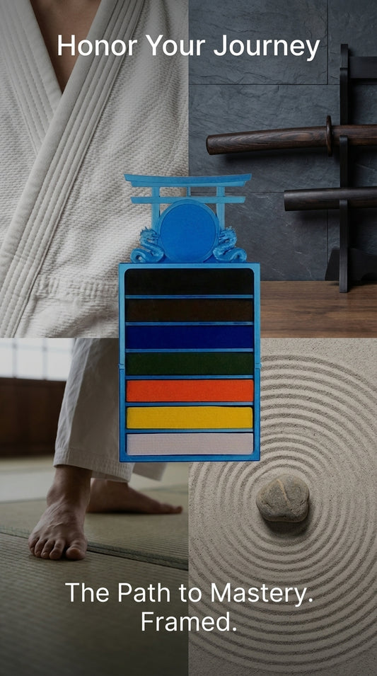 7 Belt Display Case - Judo and Aikido